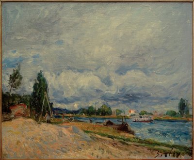 Le rive del Loing da Alfred Sisley